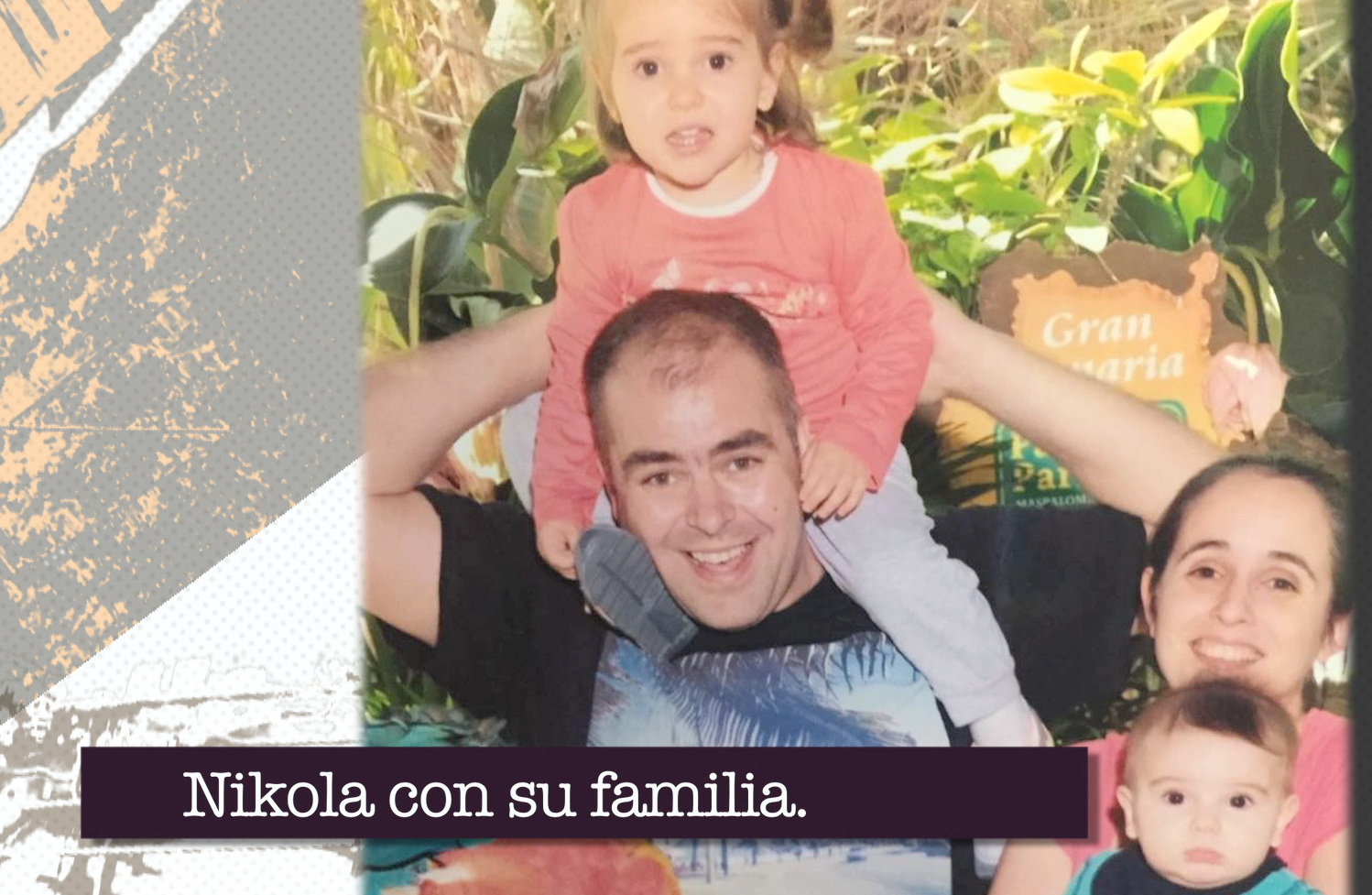 Nikola con su familia